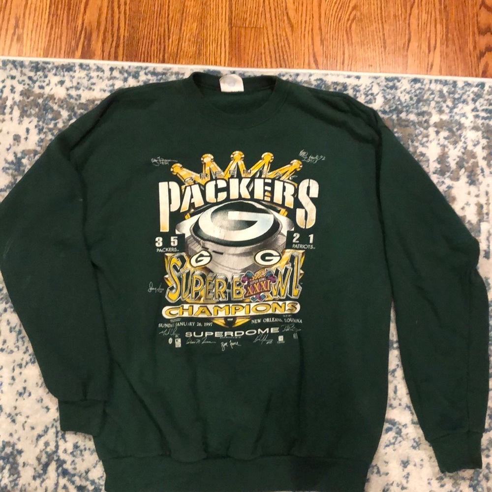 Packers Vintage Super Bowl XXXI Crenwneck